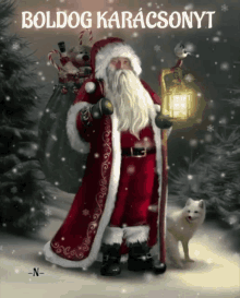 Merry Christmas Boldog Karácsonyt GIF - Merry Christmas Boldog Karácsonyt Dog GIFs