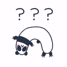 panda curious question mark ask curiousity