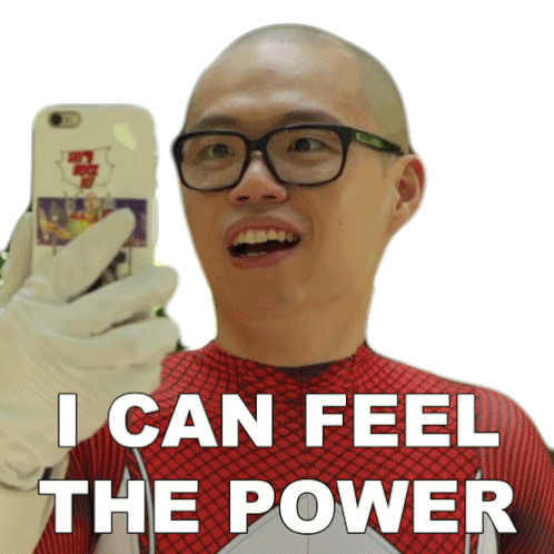 I Can Feel The Power Chris Cantada Sticker - I Can Feel The Power Chris Cantada Chris Cantada Force Stickers