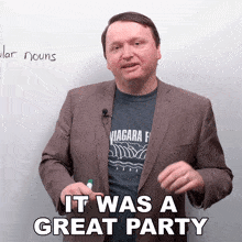It Was A Great Party Alex GIF - It Was A Great Party Alex Engvid GIFs
