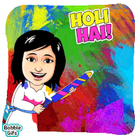 Happy Holi Happy Sticker