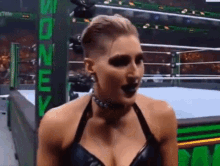 rhea ripley tongue out silly smirk smile