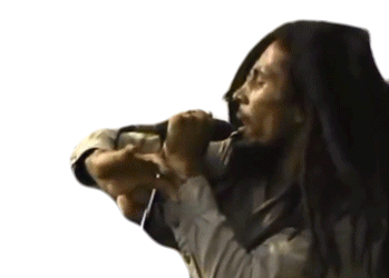 Singing Bob Marley Sticker - Singing Bob Marley Talking Stickers