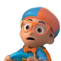 a cartoon character wearing glasses and a hat is holding a steering wheel