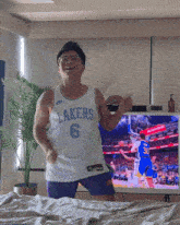 Lakers Win Julo Dance GIF - Lakers Win Julo Dance Lakers GIFs