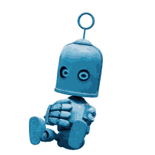 bubl robot o2 blue laughing