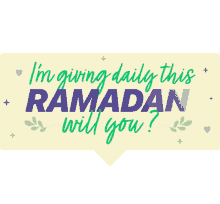 launch good ramadan ramadan challenge im giving daily this ramadan will you