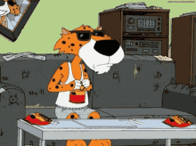 Chester Cheetah Doing A Line - Family Guy GIF - Family Guy Chester Cheetah Cheetos GIFs