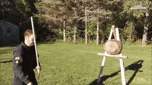 Knife Throwing People Are Awesome GIF - Knife Throwing People Are Awesome Perfect Aim GIFs