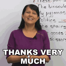 Thanks Very Much Rebecca GIF - Thanks Very Much Rebecca Learn English With Rebecca GIFs