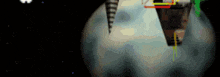 a computer generated image of a planet with a basketball hoop in the foreground