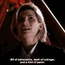doctor who thirteenth doctor adrenaline rush panic outrage