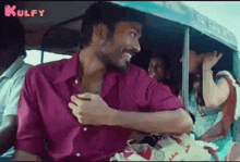 Travelling In Auto With Crush.Gif GIF - Travelling In Auto With Crush Adukalam Dhanush GIFs