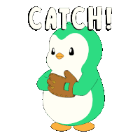 a baseball with a green star and the words catch on it
