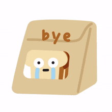food bread cute bye cry