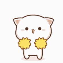 Cheering Cute GIF - Cheering Cute Cat GIFs