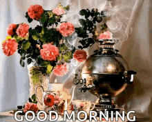 Good Morning Greetings GIF - Good Morning Greetings Lets Have Some Coffee GIFs
