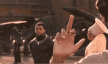 Black Panther Middle Finger GIF - Black Panther Middle Finger Shuri GIFs